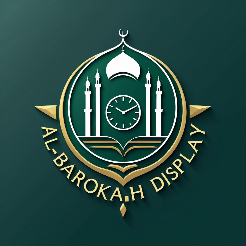elegant logo for al barokah display with tradition